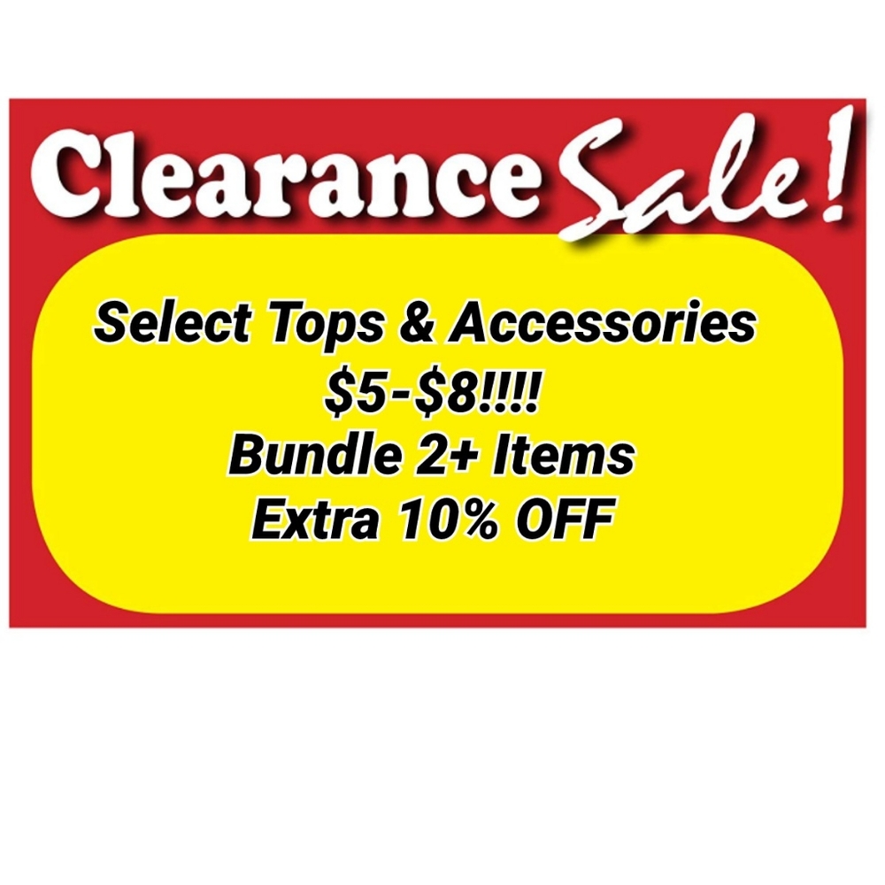 Clearance Sale!! $5-$8